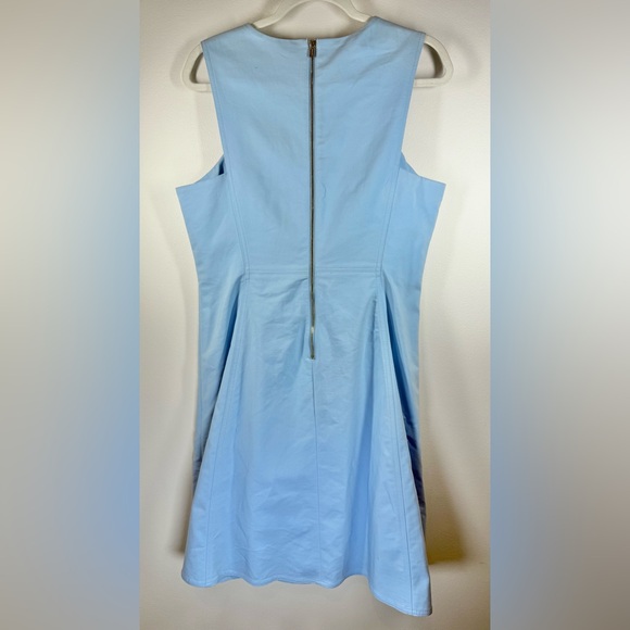 Calvin‎ Klein Women’s Midi Light Blue Sleeveless Sheath Dress Size 12 - Picture 7 of 9